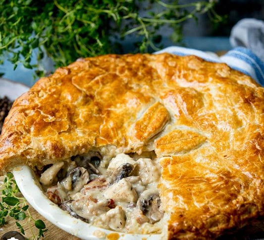 chicken and mushroom pie