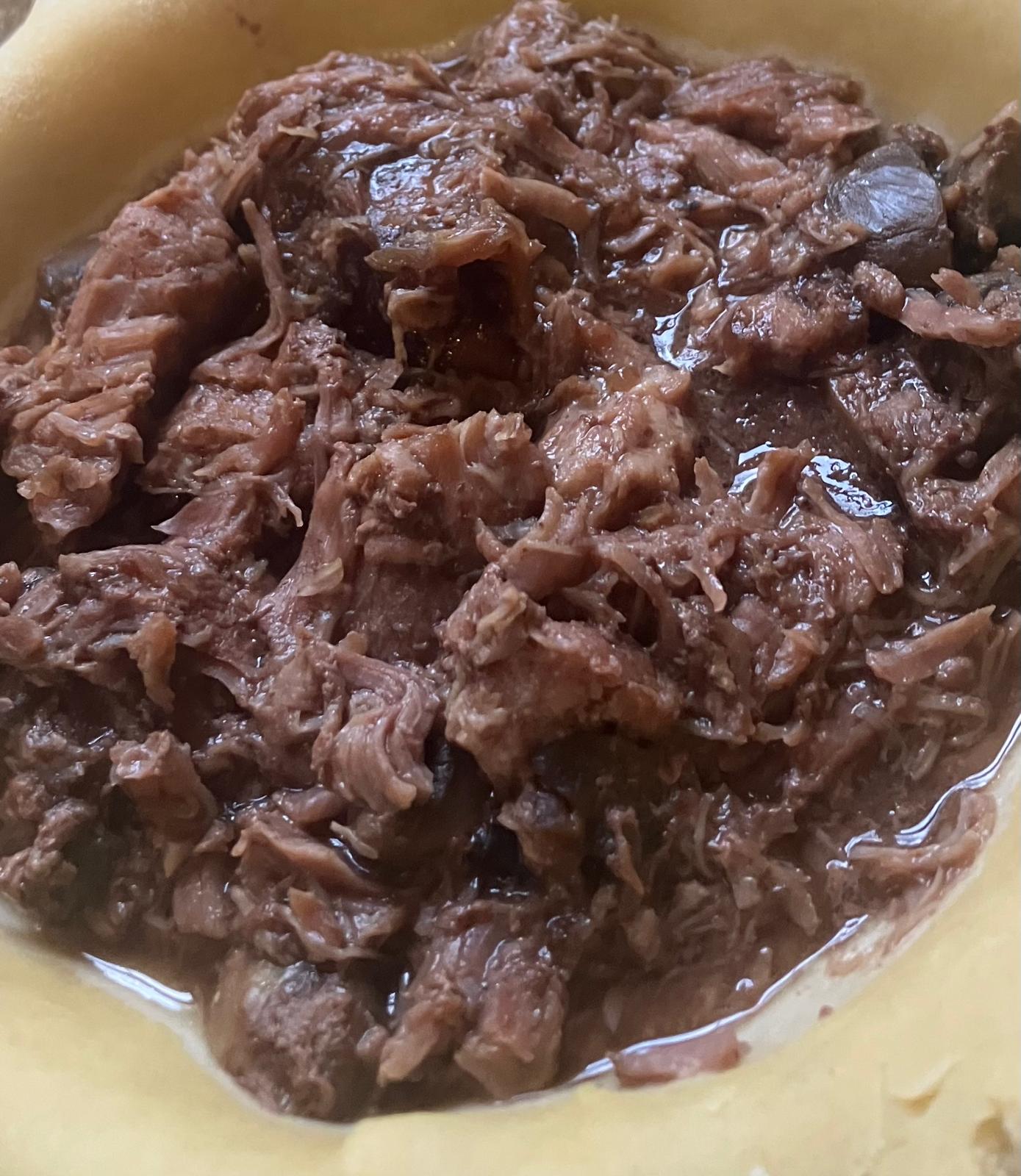 steam and mushroom pie