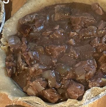 steak and onion pie